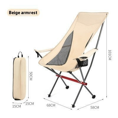 Discover Comfort and Convenience with Our High Strap Armrest Folding Chair